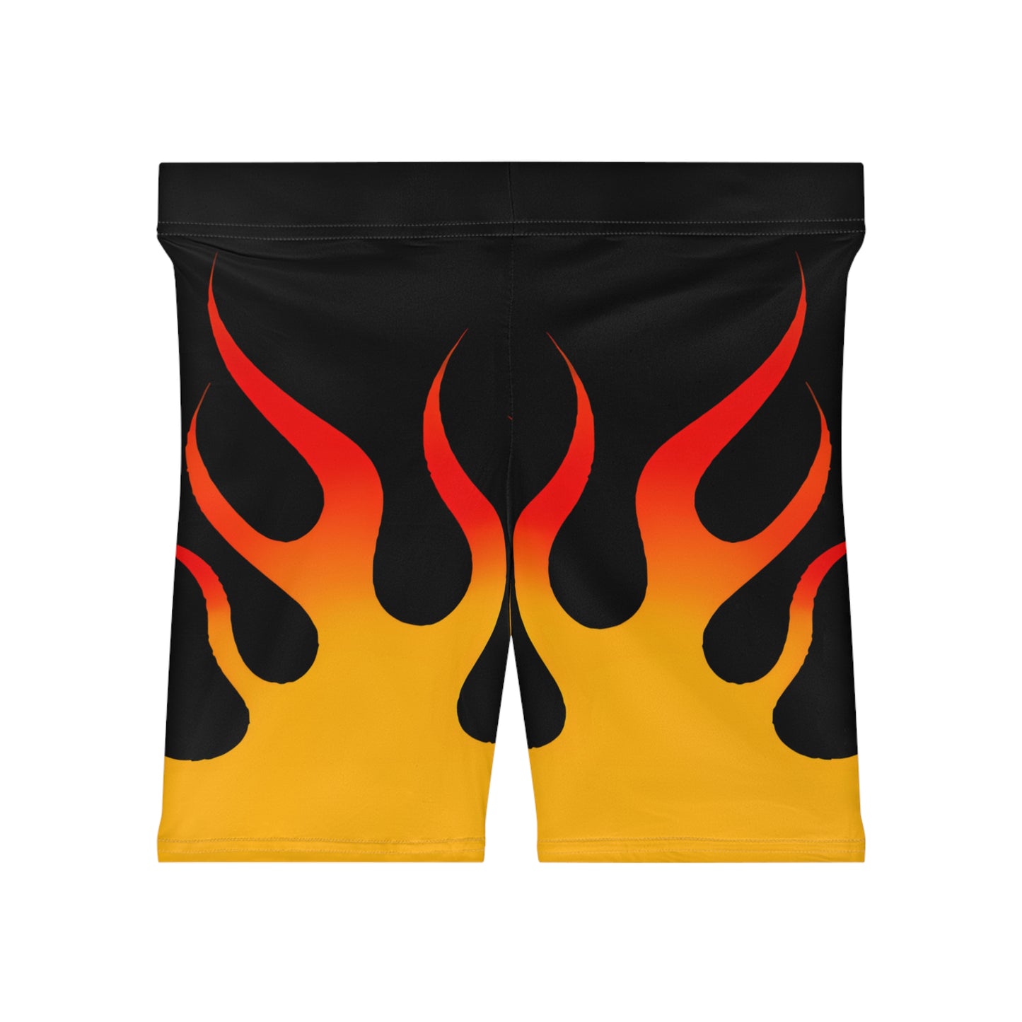 Women's Hot Rod Flames Biker Shorts