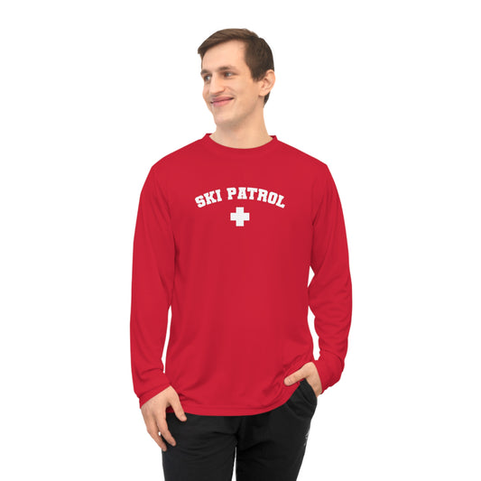 Unisex Red Ski Patrol Long Sleeve Shirt