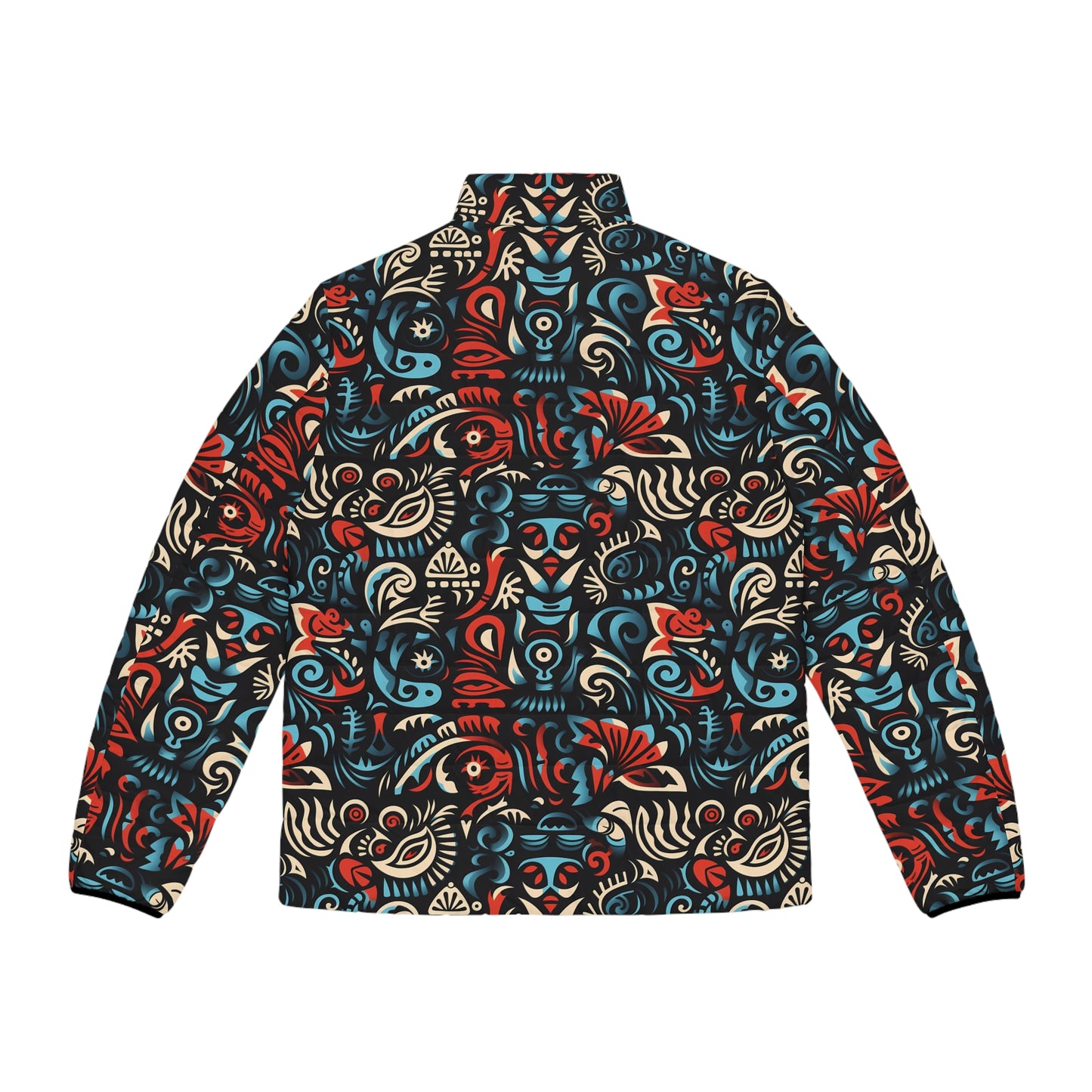 Men's Tribal Pattern Puffer Jacket