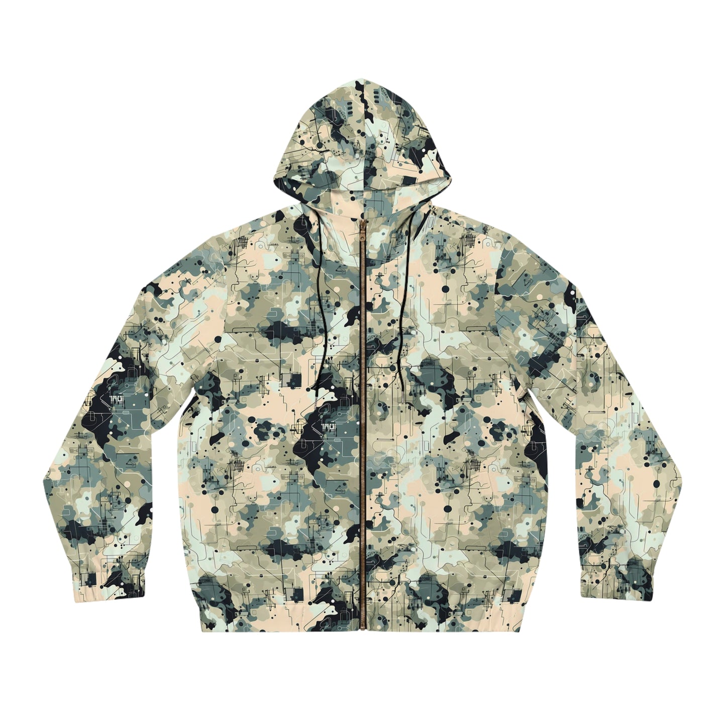 Men's Urban Camouflage Full-Zip Hoodie