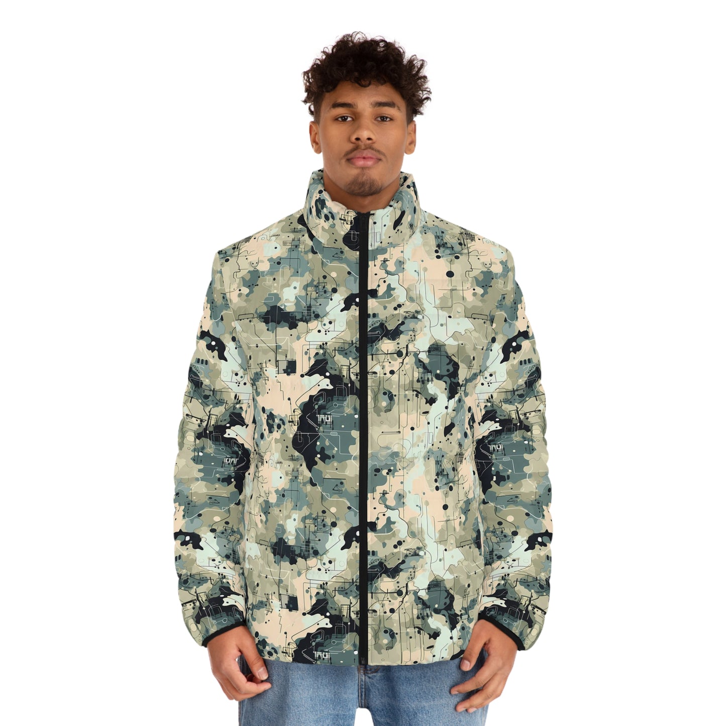 Men's Urban Camouflage Puffer Jacket