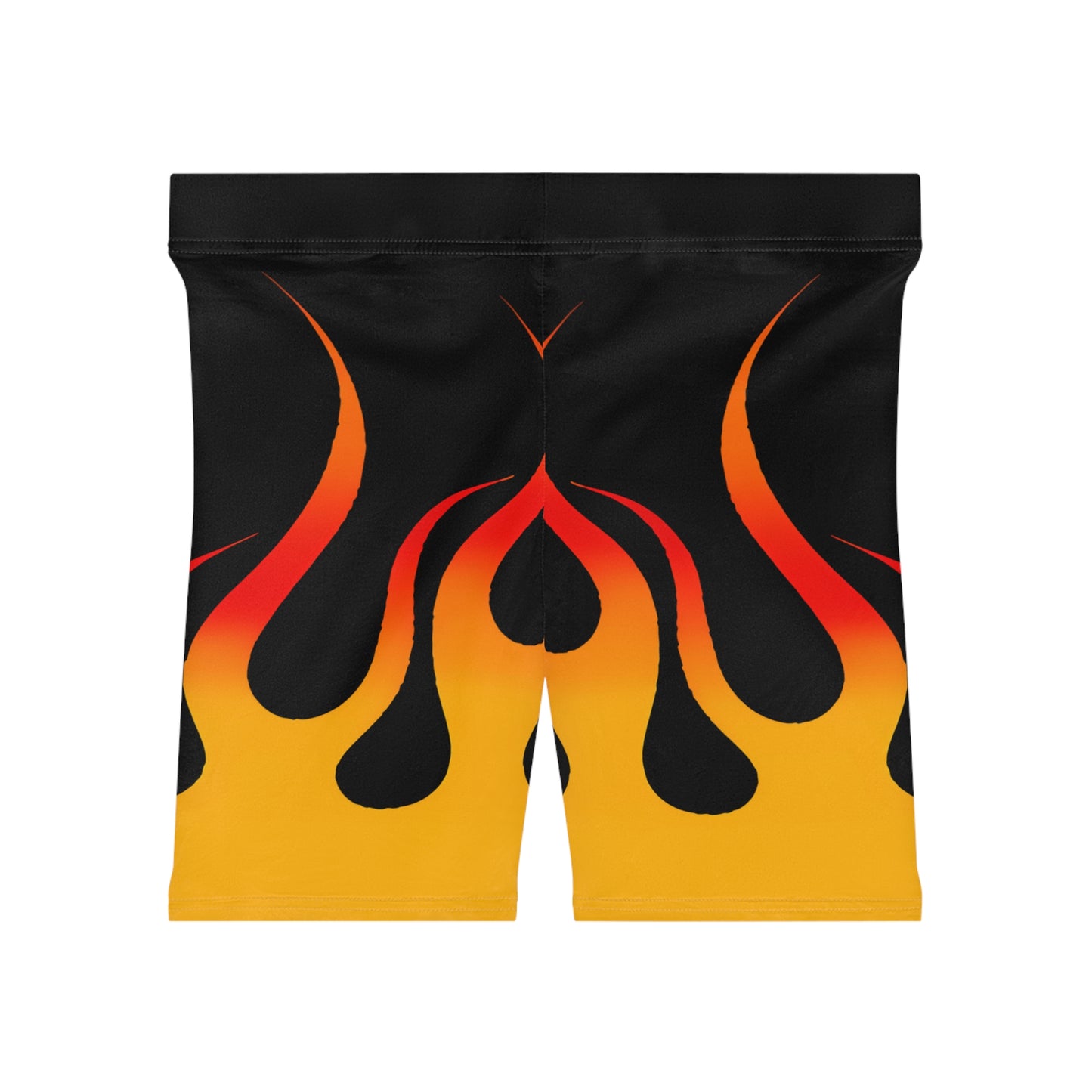 Women's Hot Rod Flames Biker Shorts