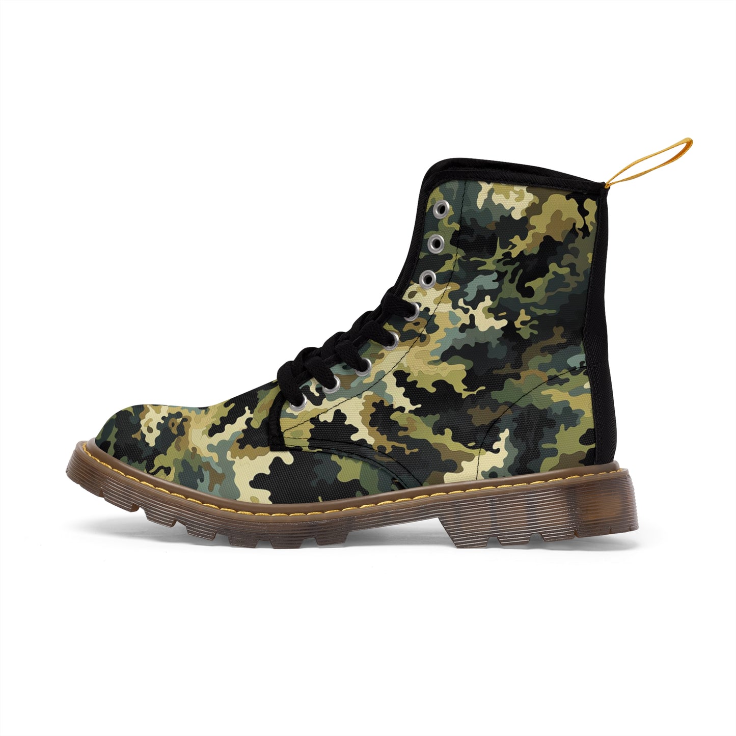 Summer Woodland Camouflage Men's Canvas Boots