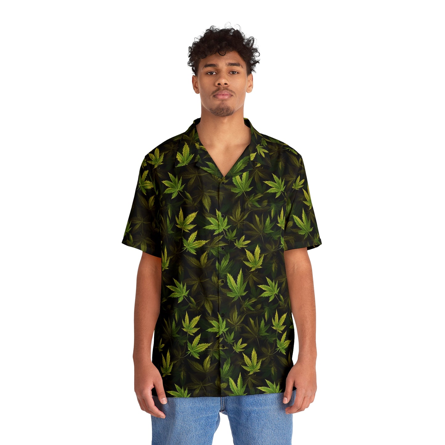 Men's Cannabis Leaf Hawaiian Shirt