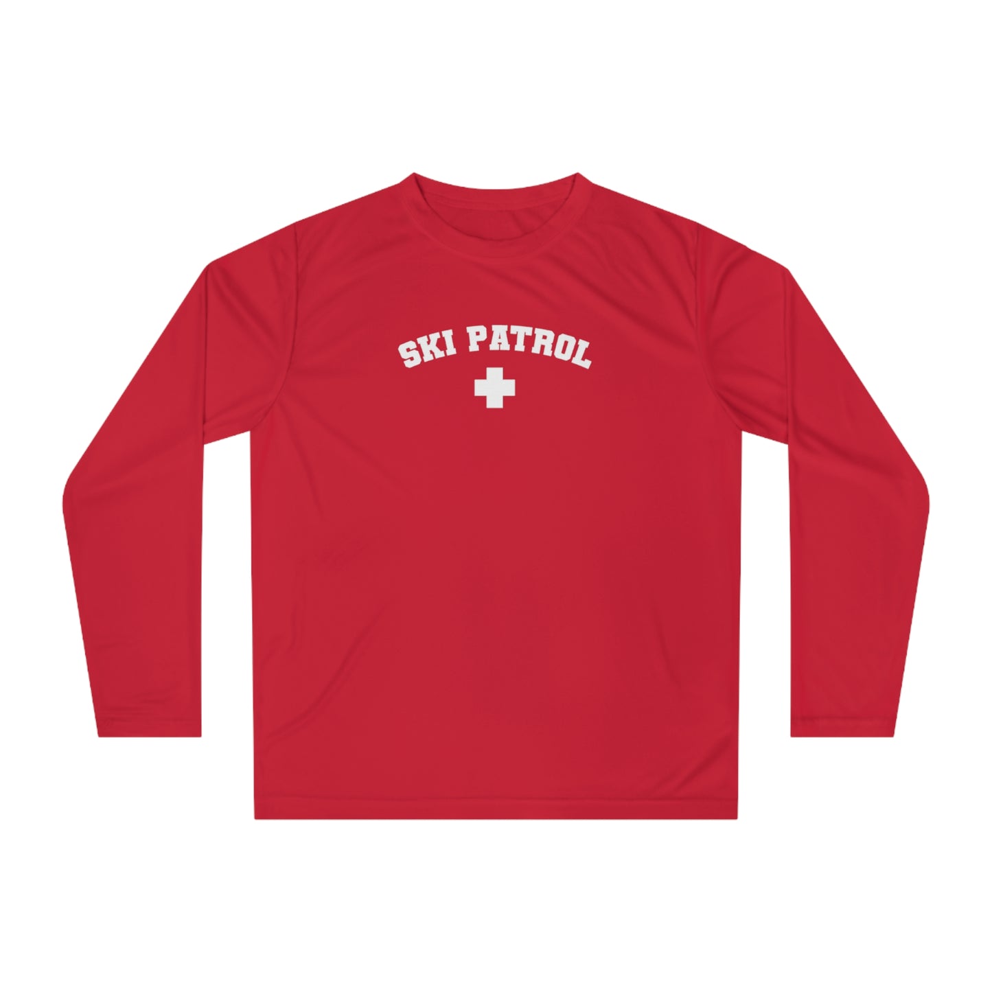 Unisex Red Ski Patrol Long Sleeve Shirt