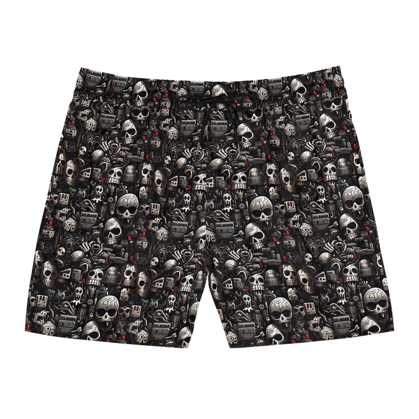 Men's Mid-Length Techno Boneyard Swim Shorts