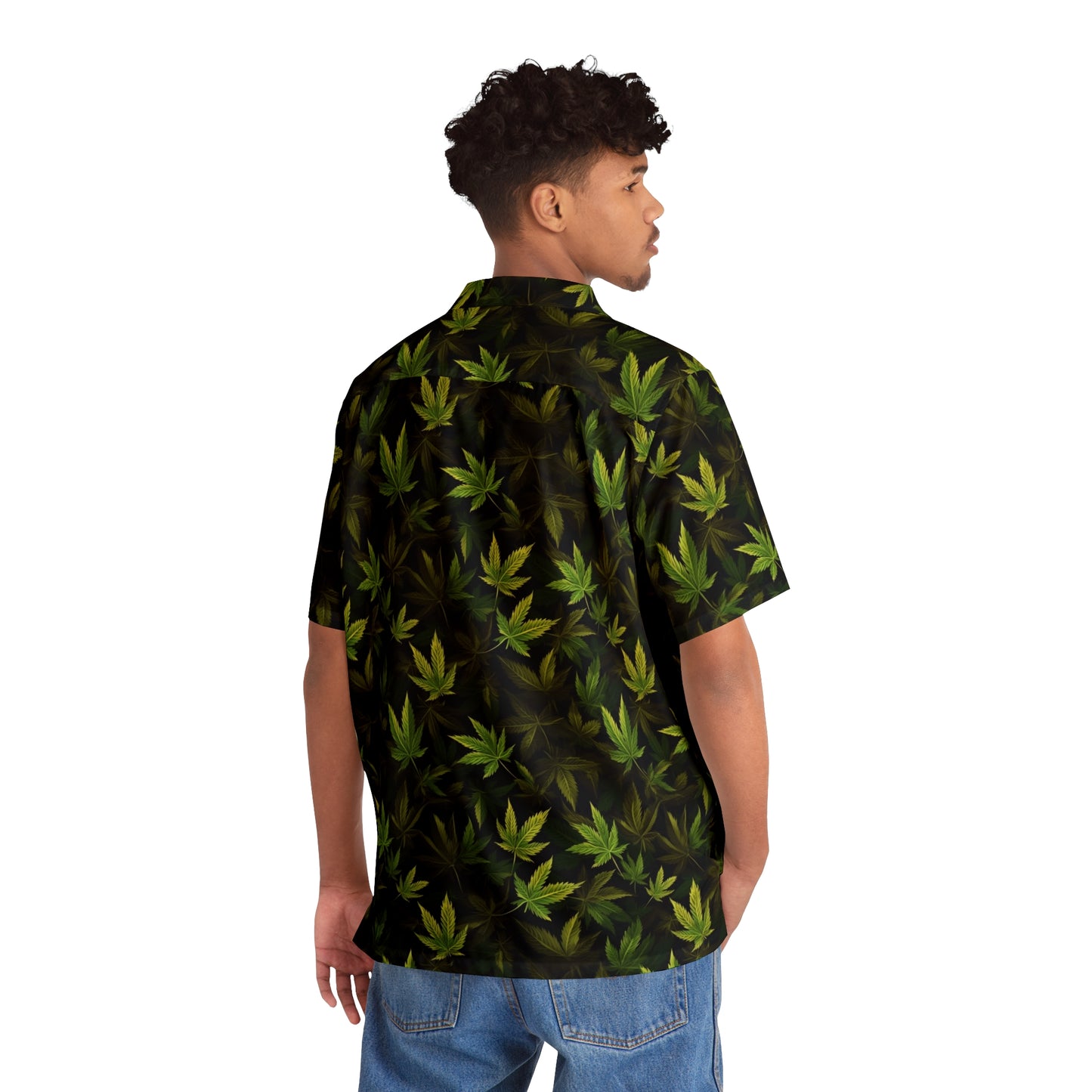 Men's Cannabis Leaf Hawaiian Shirt