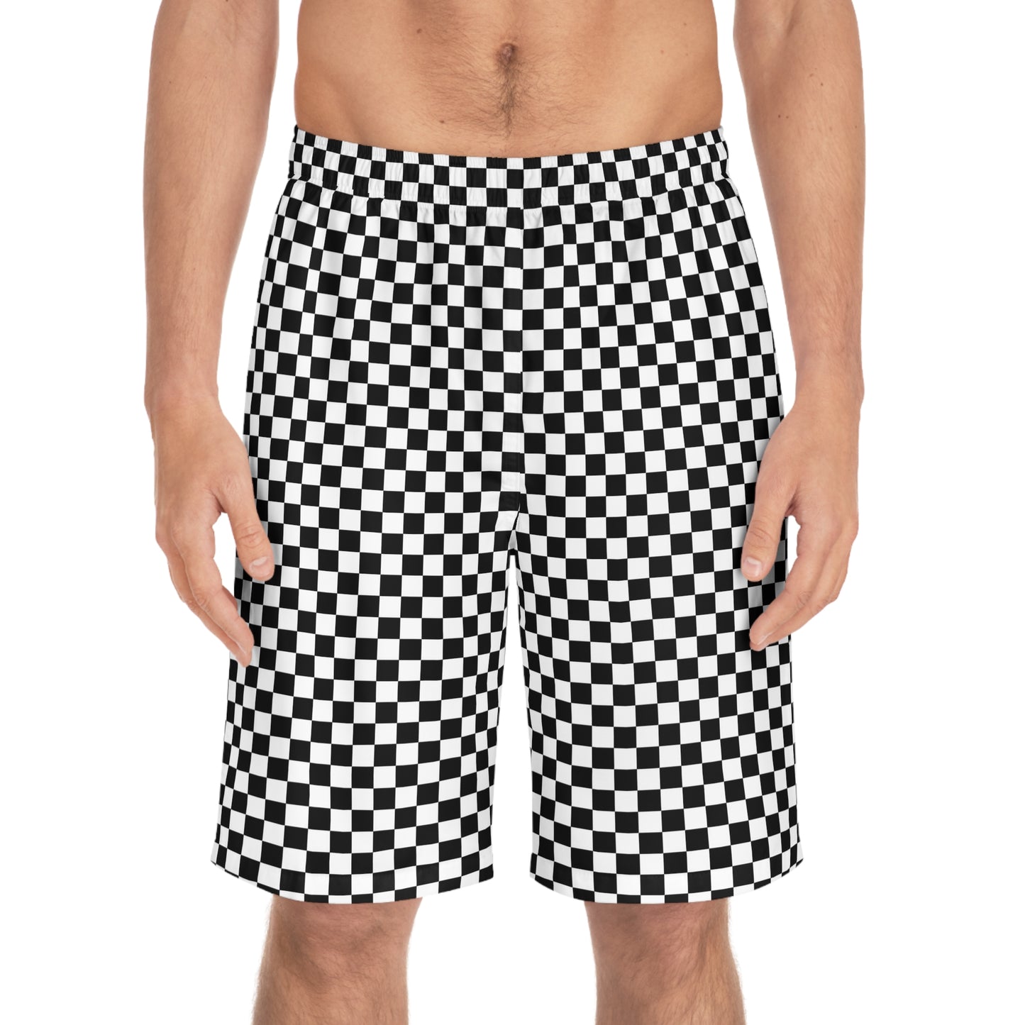 Men's Checkered Board Shorts