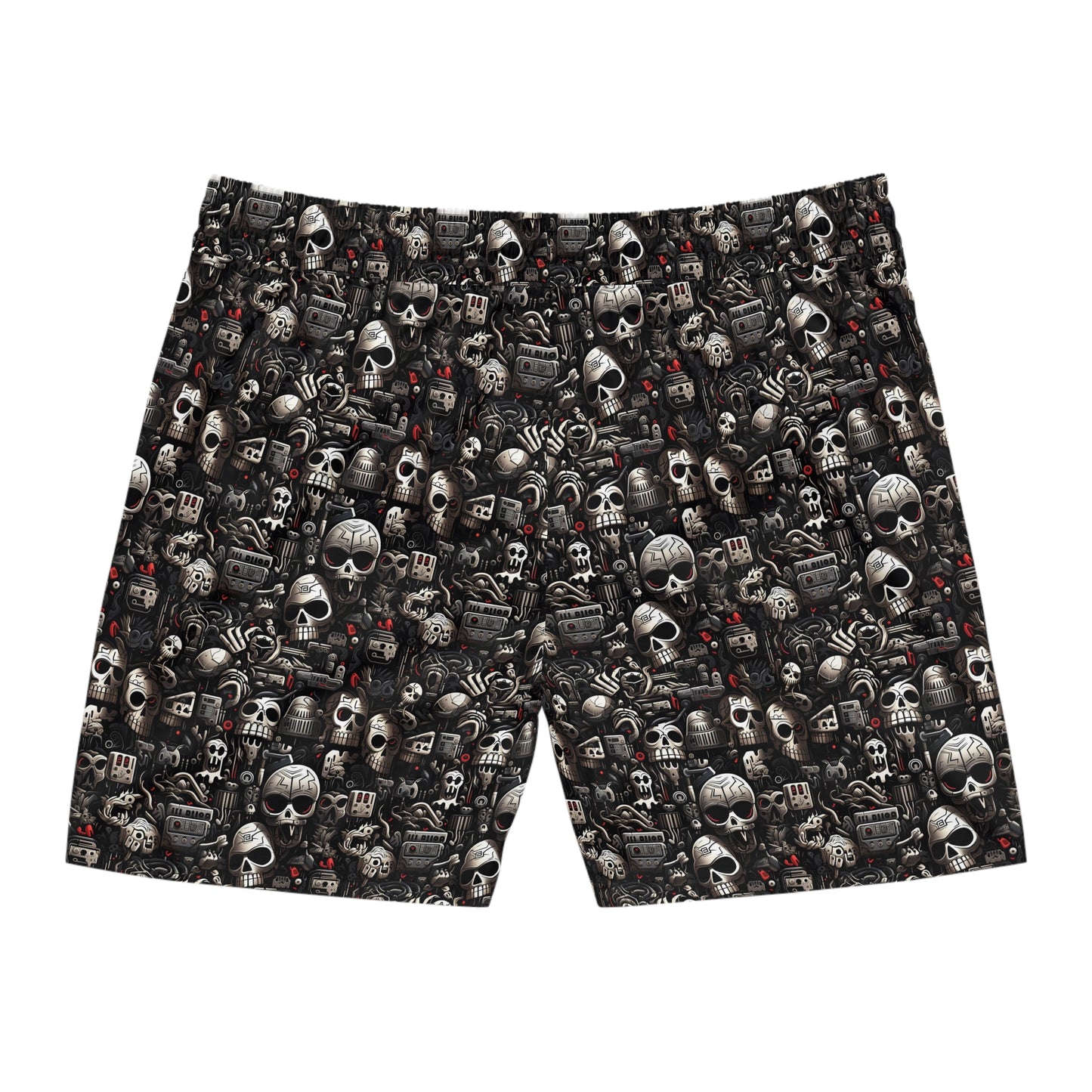 Men's Mid-Length Techno Boneyard Swim Shorts