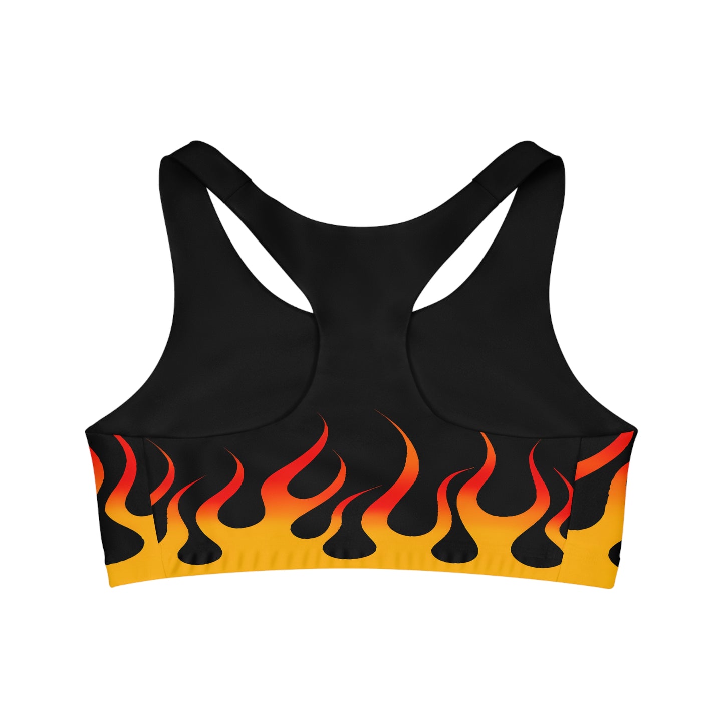 Hot Rod Flames Seamless Sports Bra