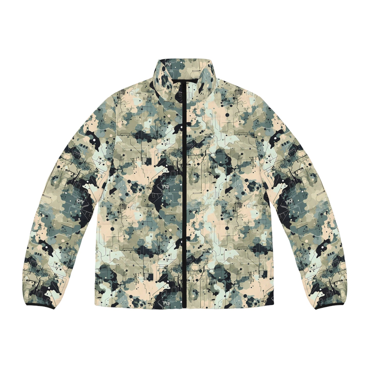 Men's Urban Camouflage Puffer Jacket