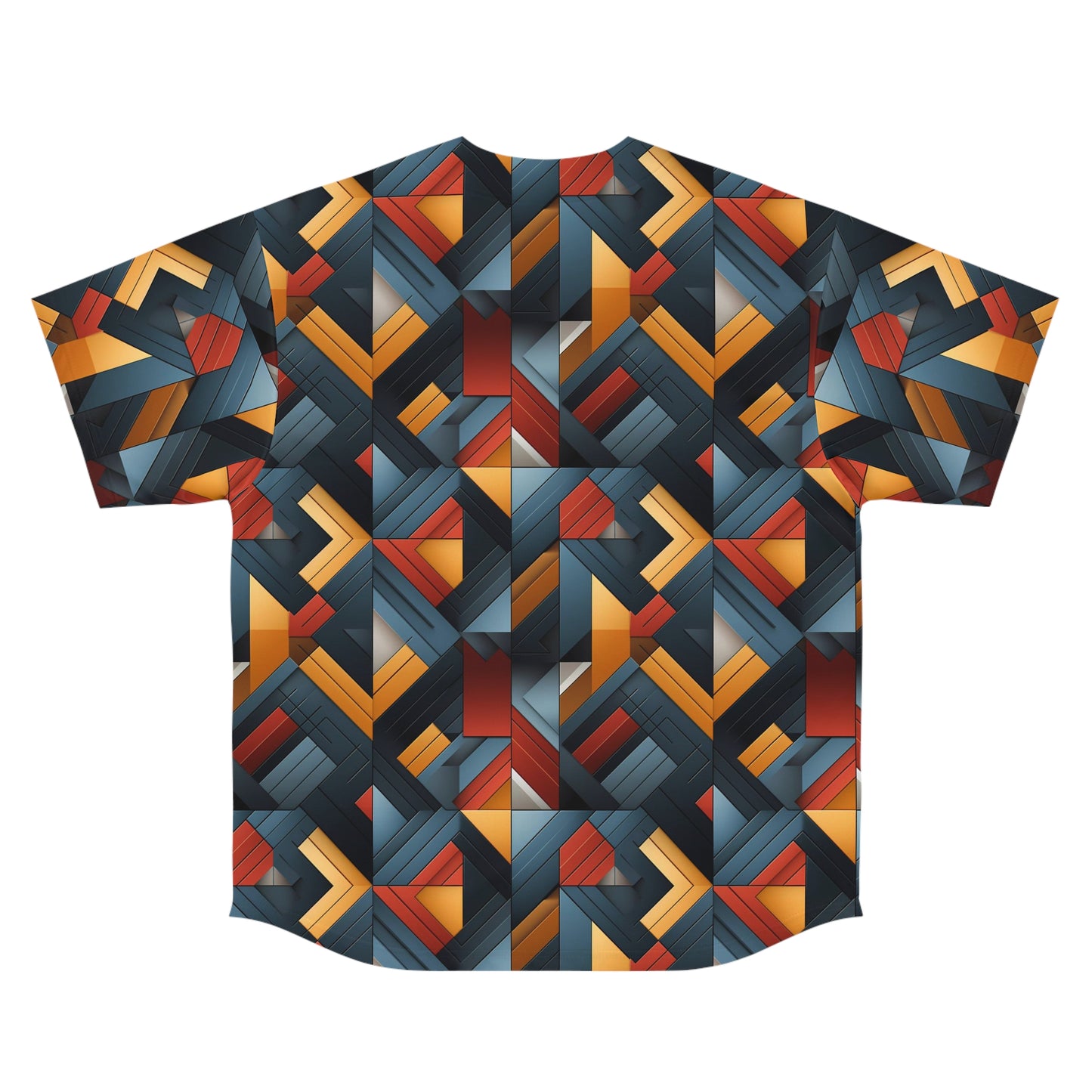 Men's Geometric Pattern 2 Baseball Jersey