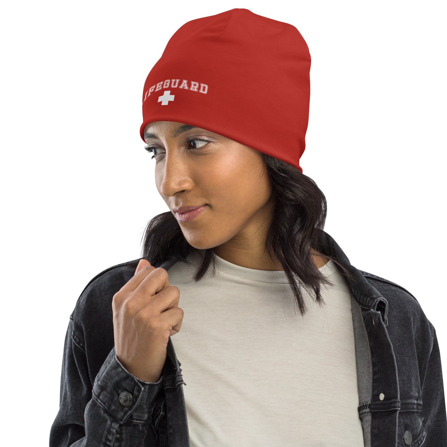 Red Lifeguard Beanie