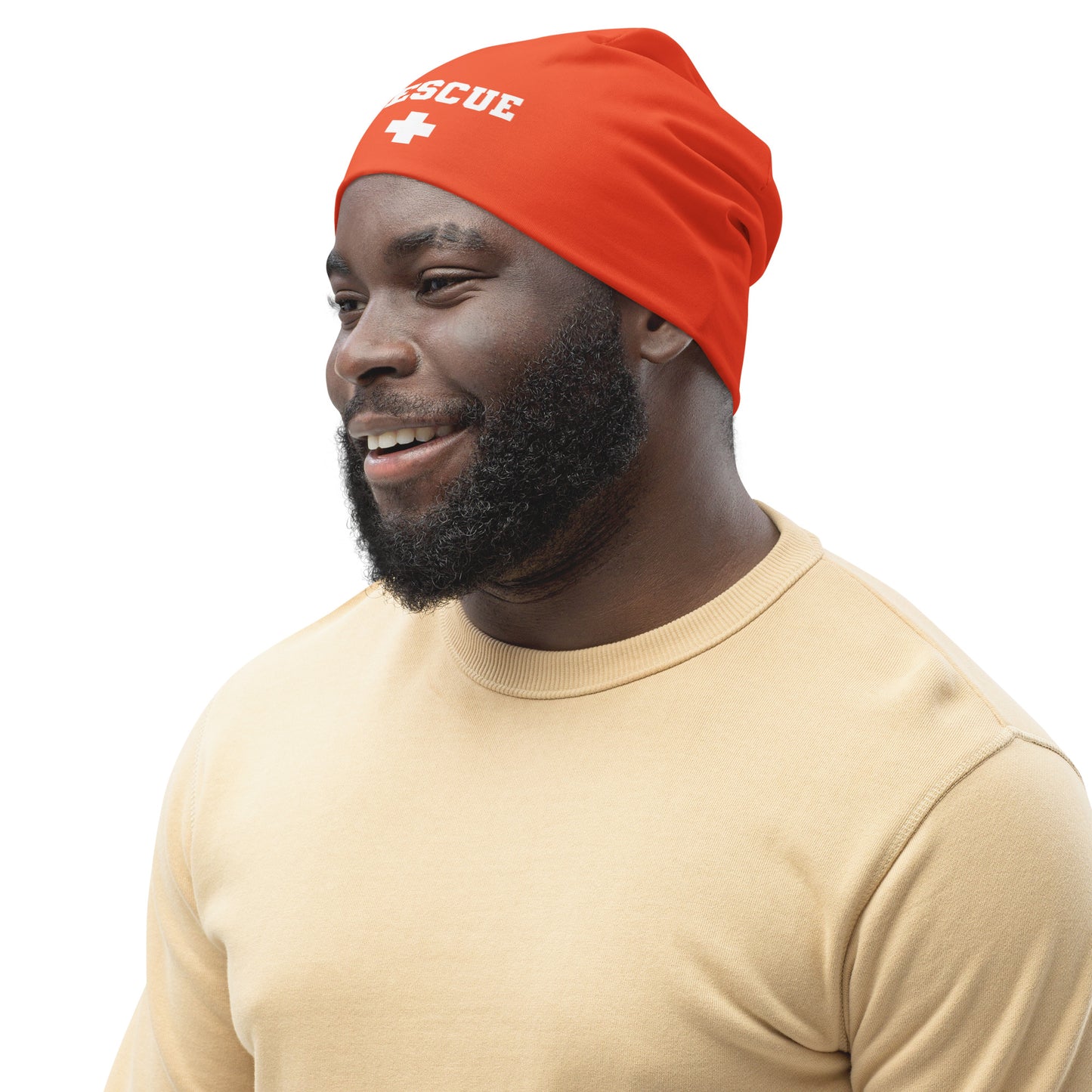 Orange Rescue Beanie