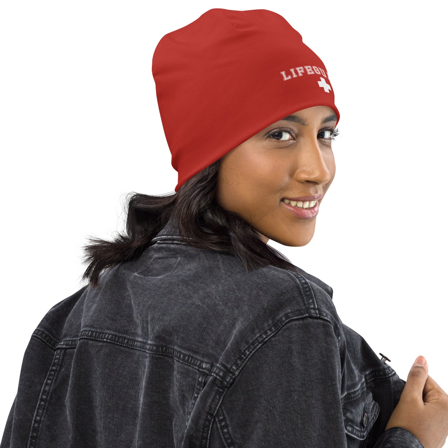 Red Lifeguard Beanie