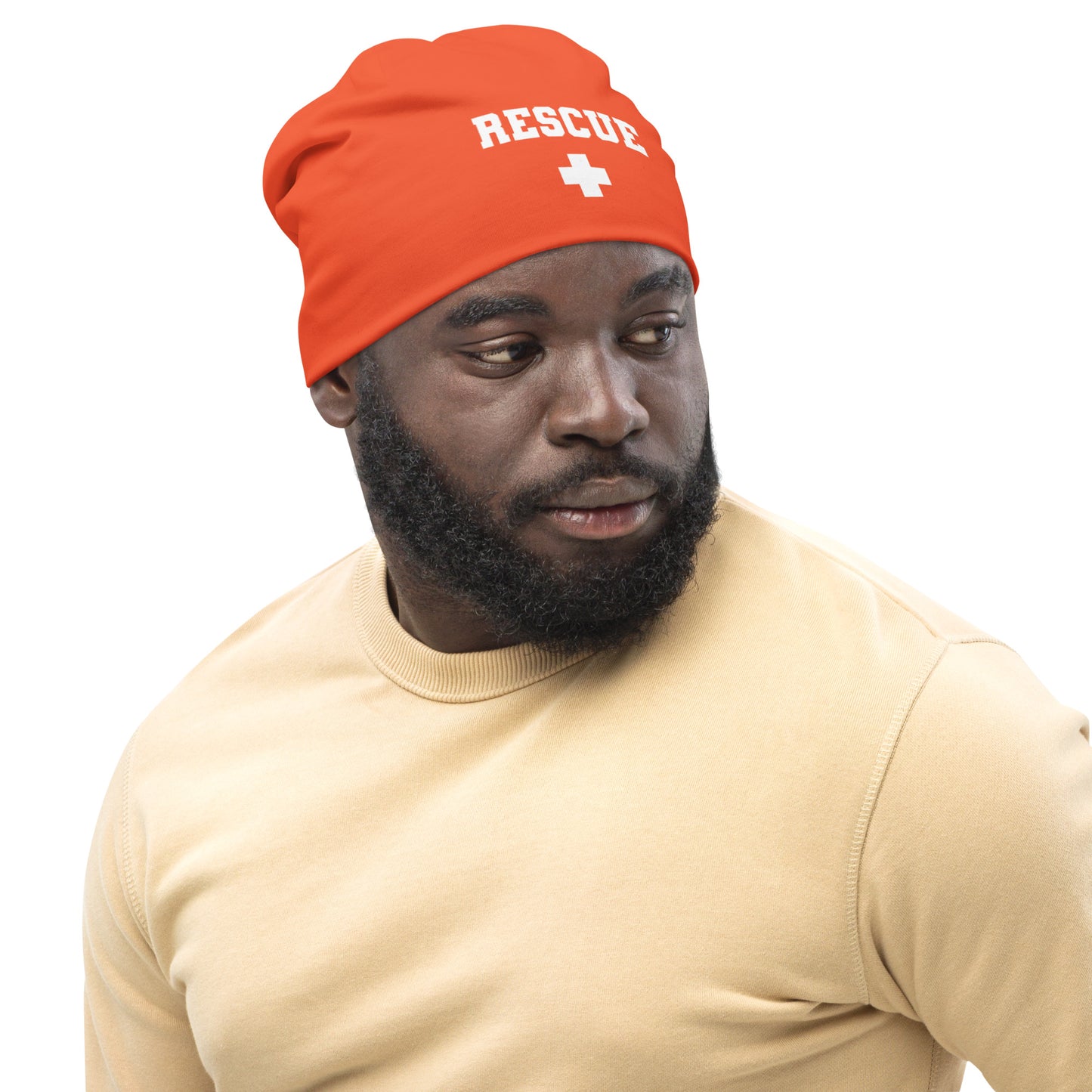 Orange Rescue Beanie