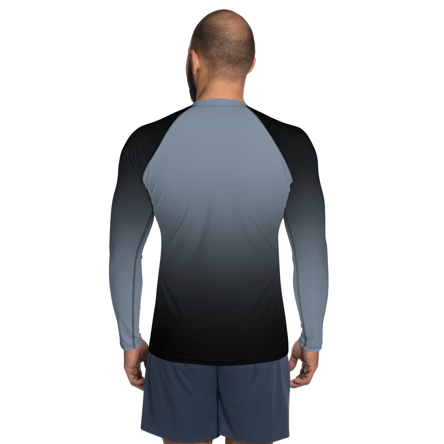 Men's Gray Ombré With Bat Rash Guard