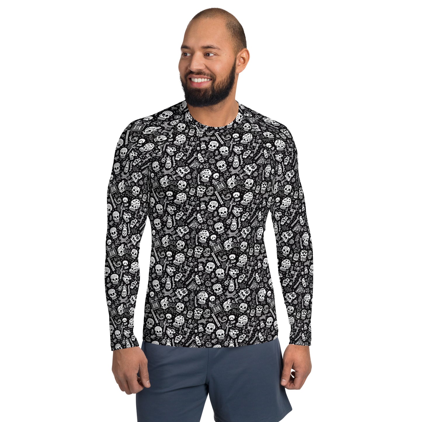 Boneyard Print Men's Rash Guard