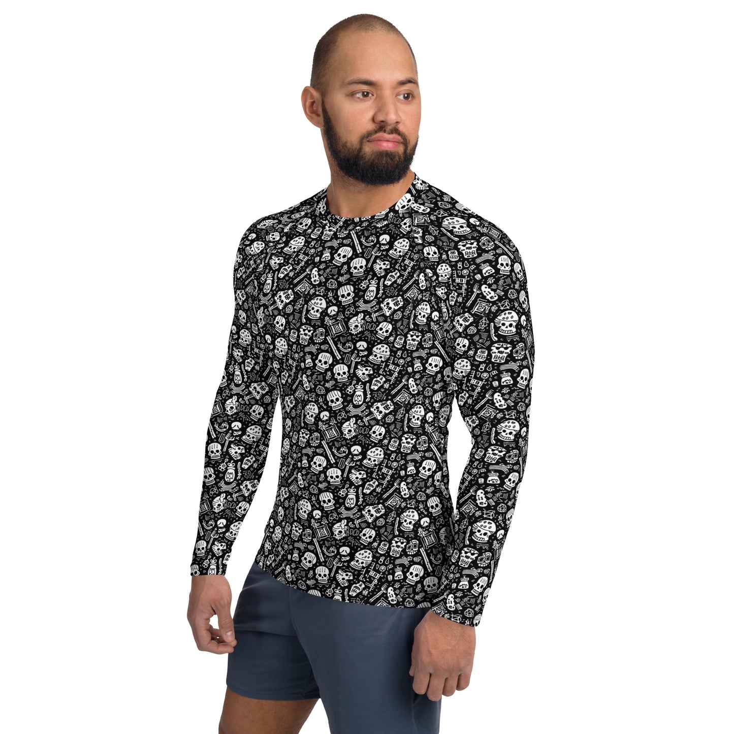 Boneyard Print Men's Rash Guard