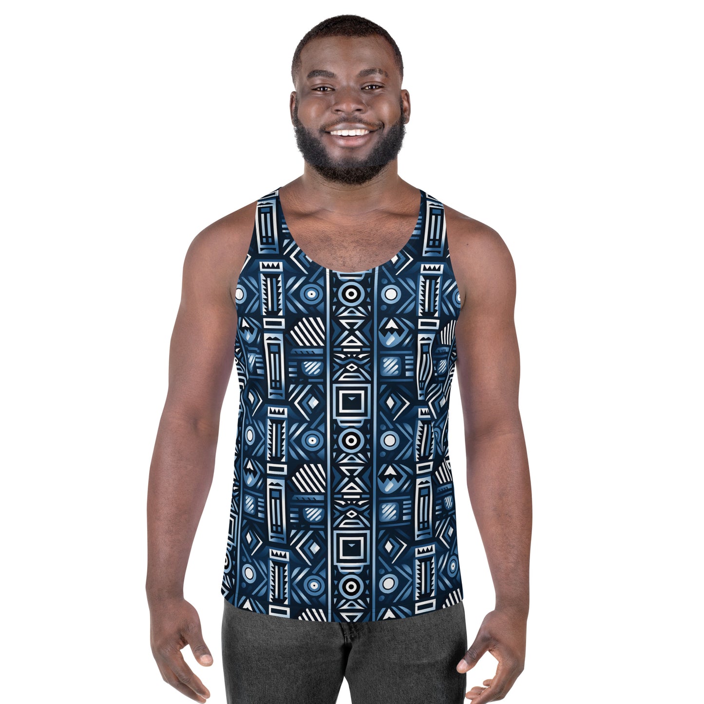 Men's Tribal Pattern Tank Top