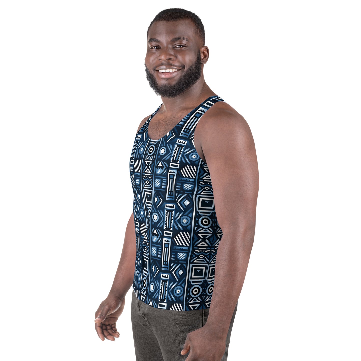 Men's Tribal Pattern Tank Top