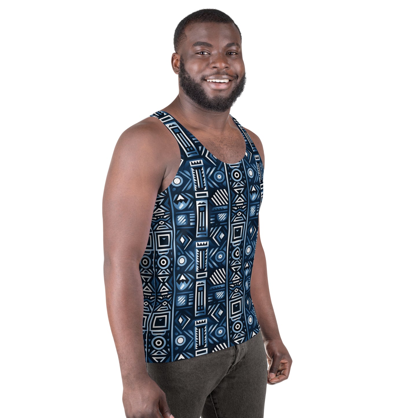 Men's Tribal Pattern Tank Top