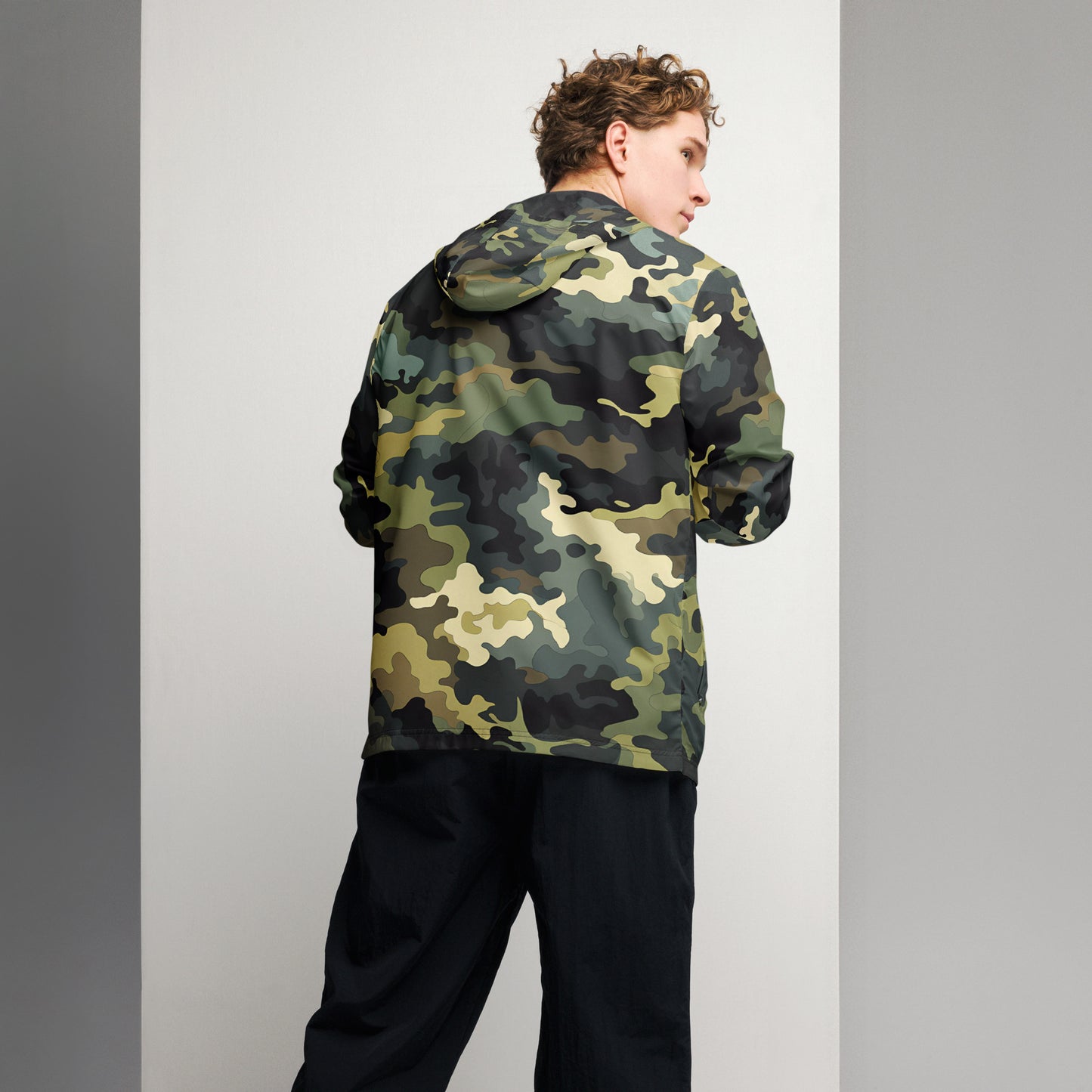 Men’s Summer Woodland Camo Windbreaker