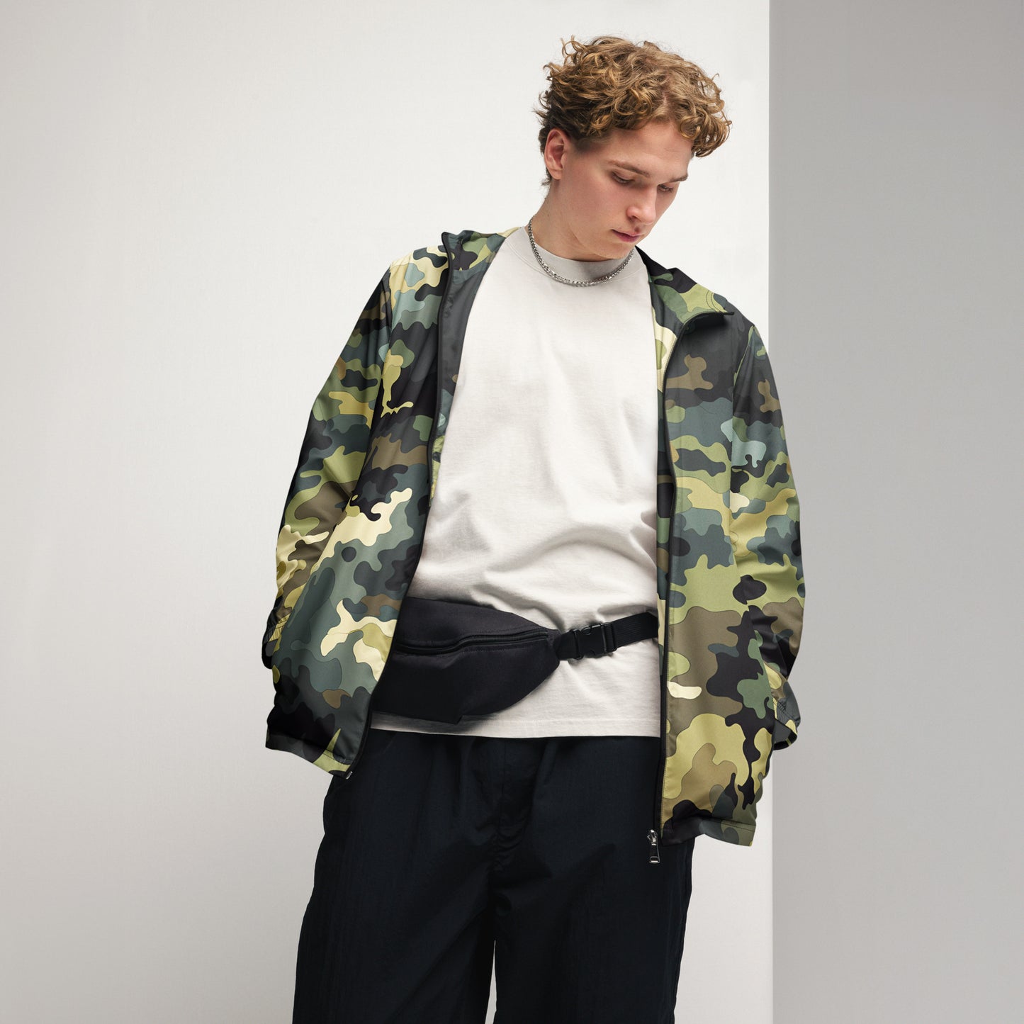 Men’s Summer Woodland Camo Windbreaker