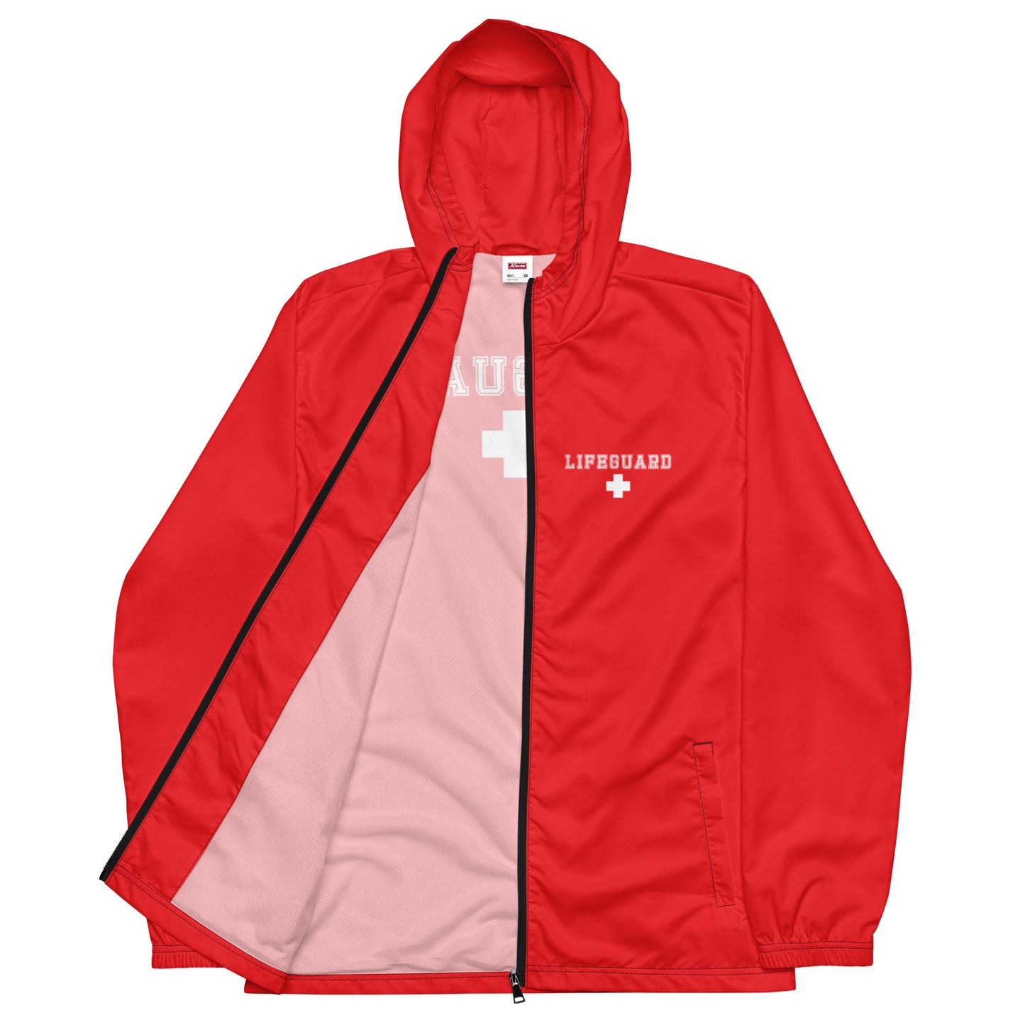 Men’s Red Lifeguard Windbreaker