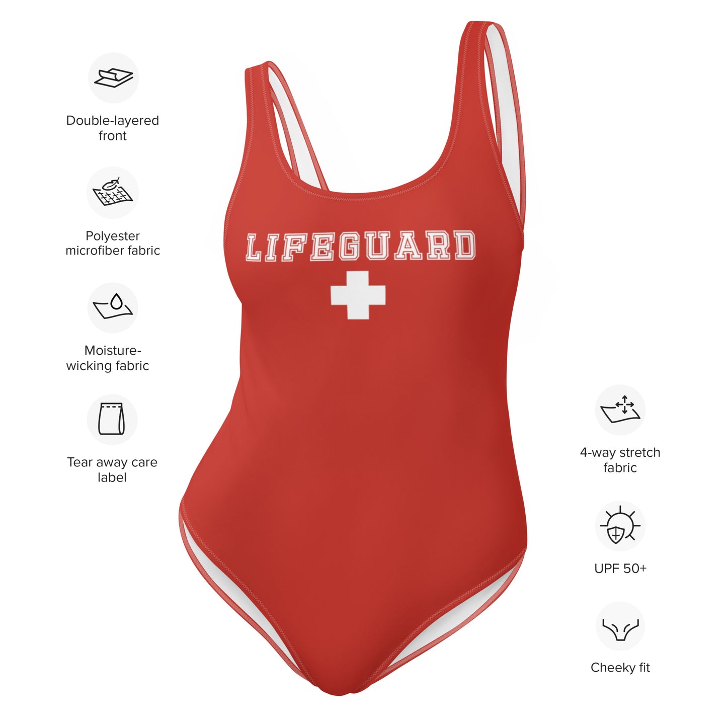 One-Piece Lifeguard Swimsuit