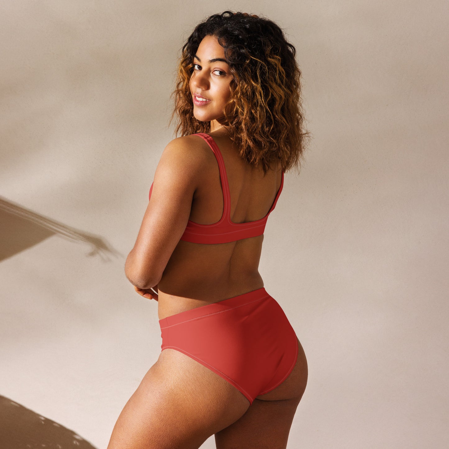 Recycled high-waisted Lifeguard bikini