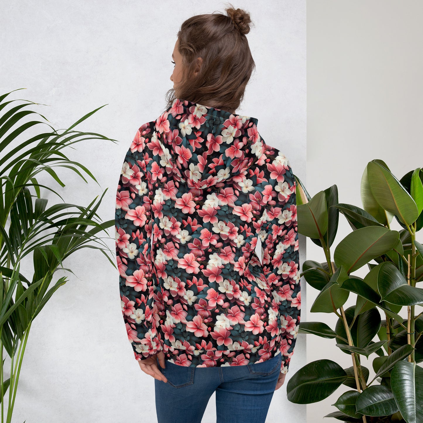 Pink Plumeria Unisex Hoodie