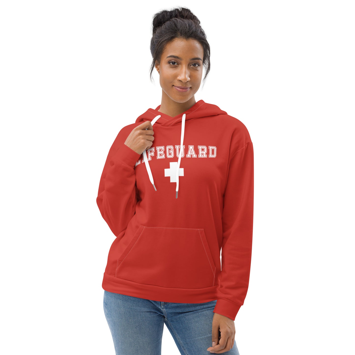 Unisex Red Lifeguard Hoodie