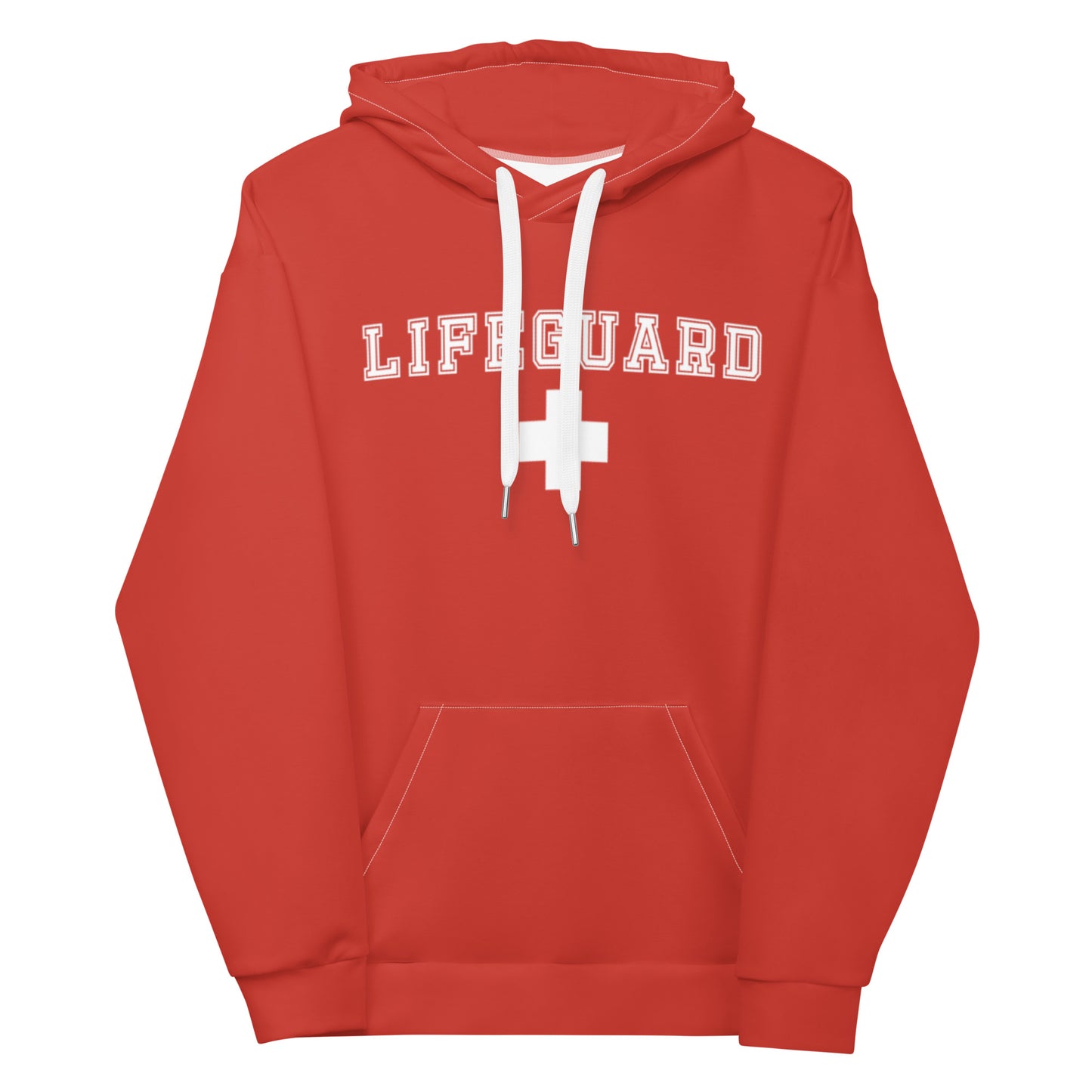 Unisex Red Lifeguard Hoodie