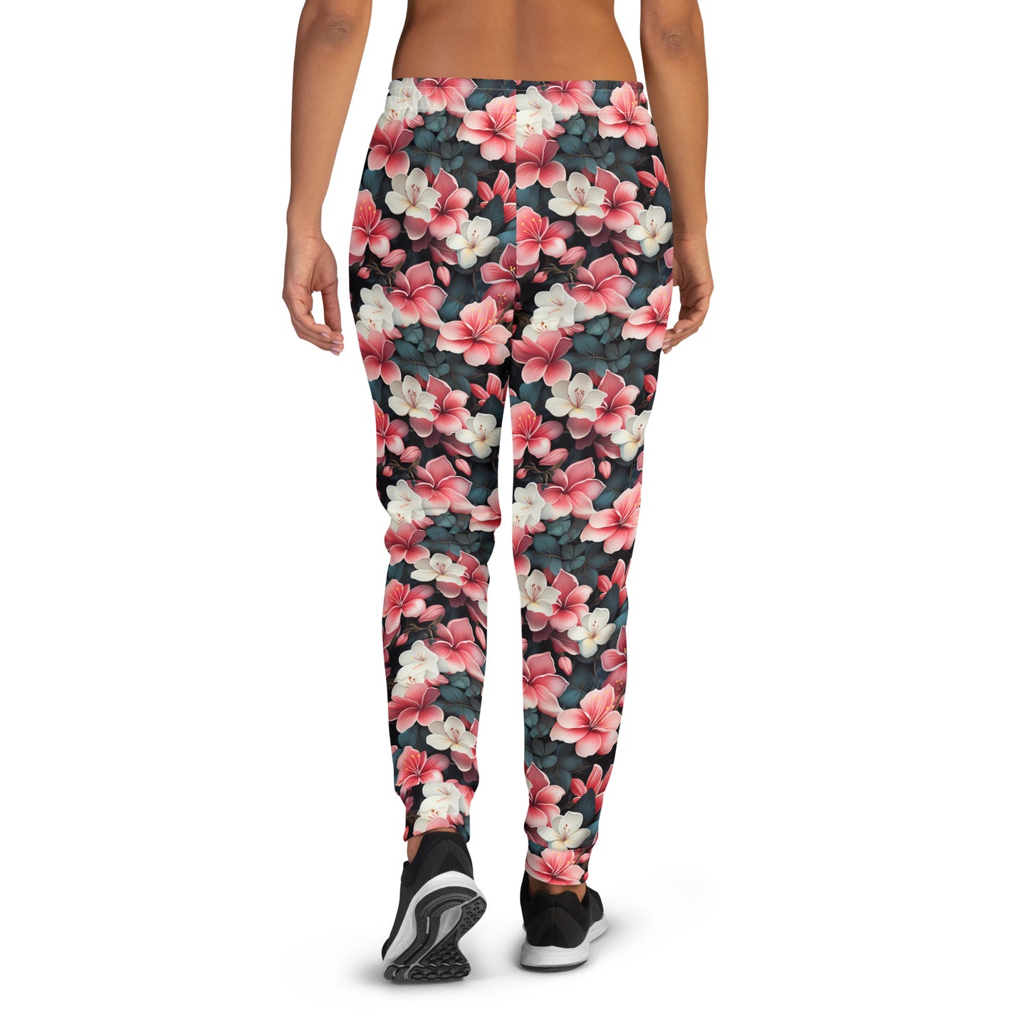 Women's Pink Plumeria Joggers