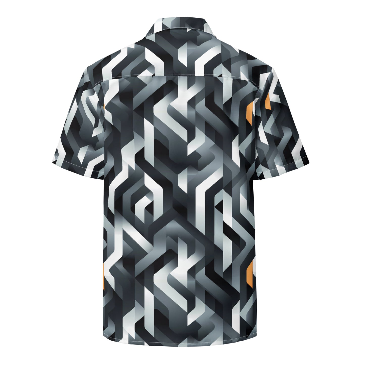 Unisex Geometric Pattern button shirt