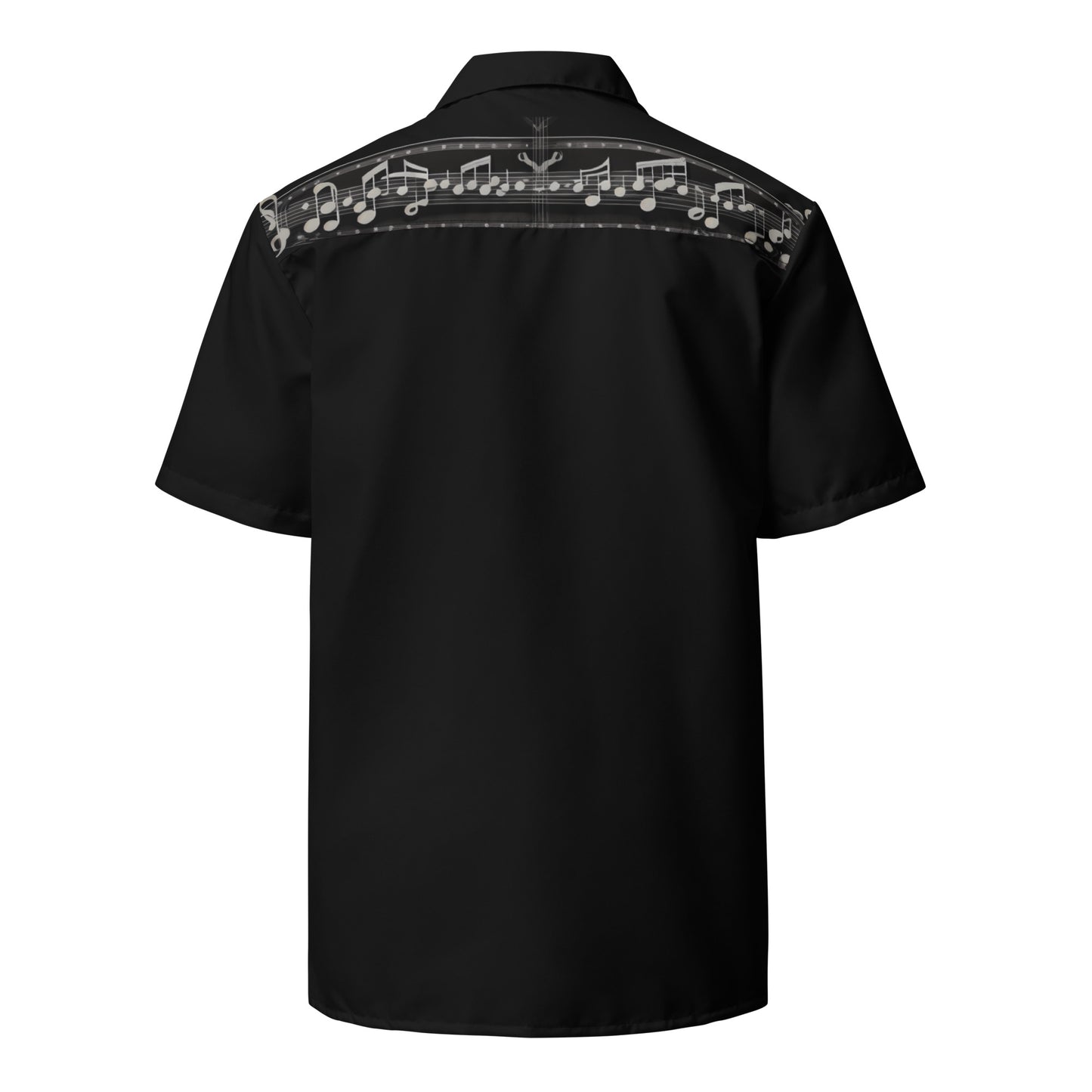 Rockabilly Style Guitar Theme Unisex Bowling Shirt