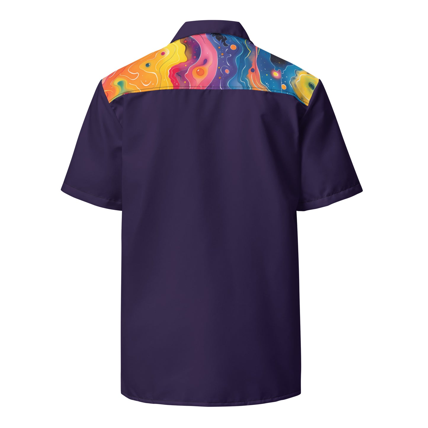 Psychedelic Unisex Bowling Shirt