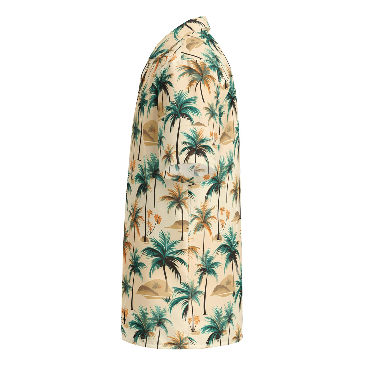 Unisex Palm Tree Pattern button shirt