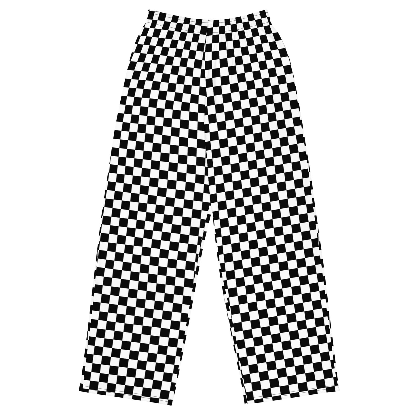 checkered unisex wide-leg pants