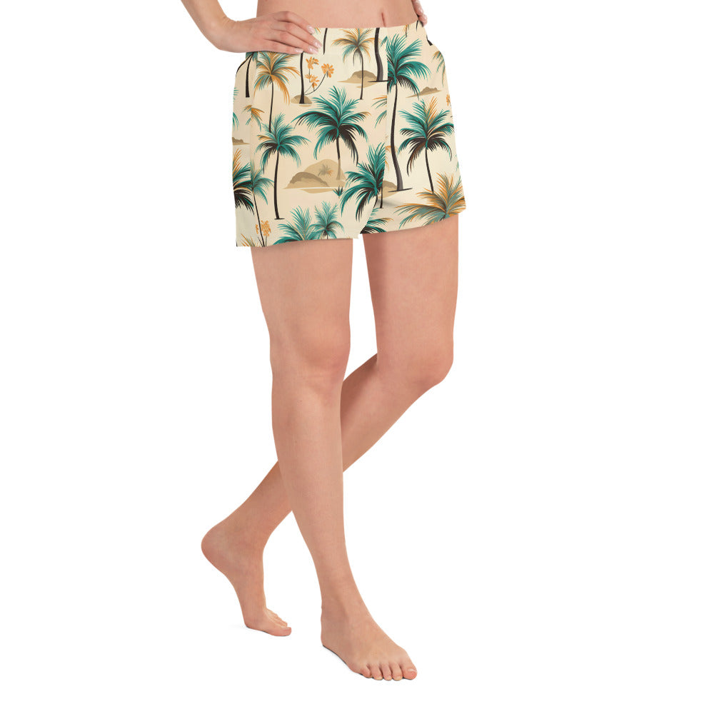 Women’s Palm Tree Athletic Shorts