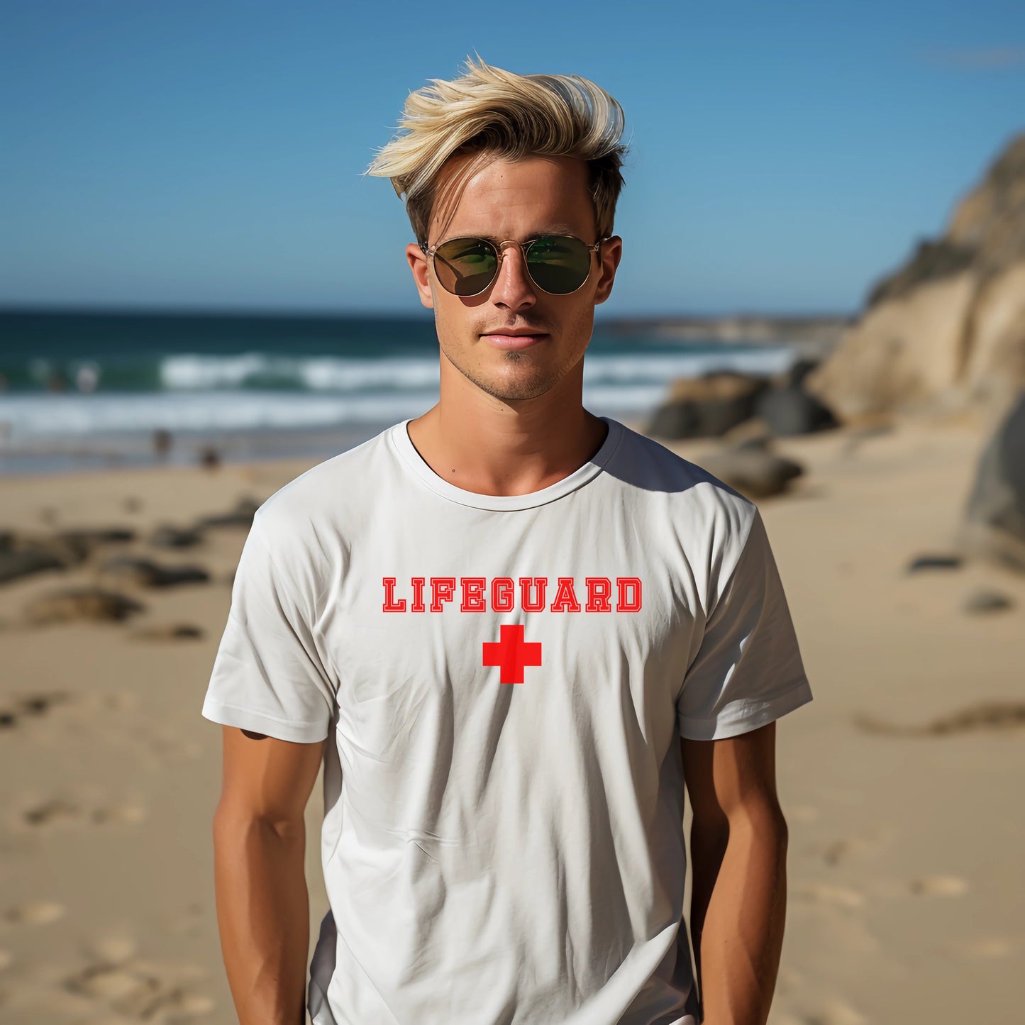 Men's Lifeguard Cotton Crew Tee