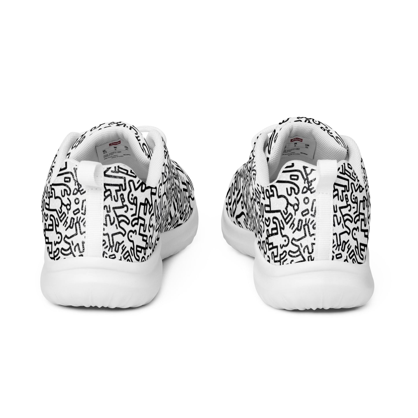 Men’s B&W Graffiti athletic shoes