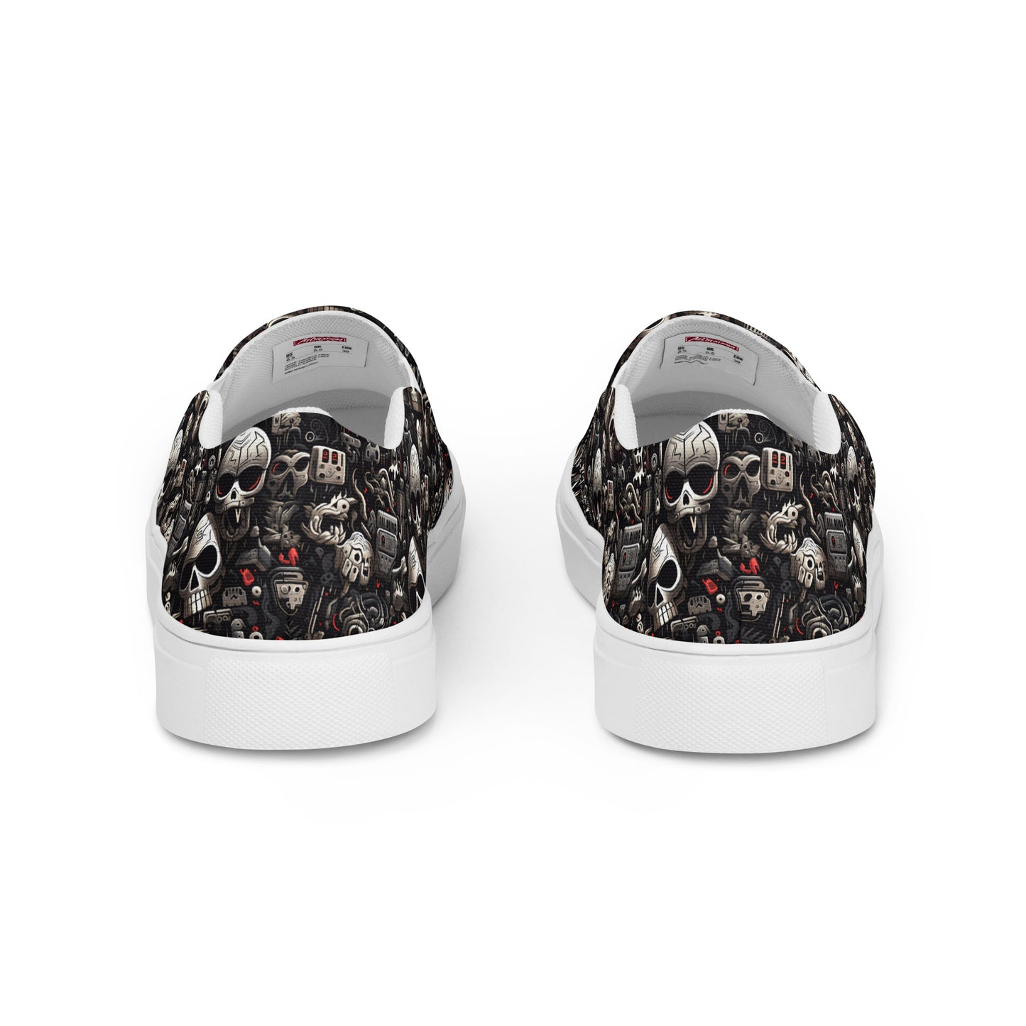 Boneyard Pattern Men’s slip-on canvas shoes