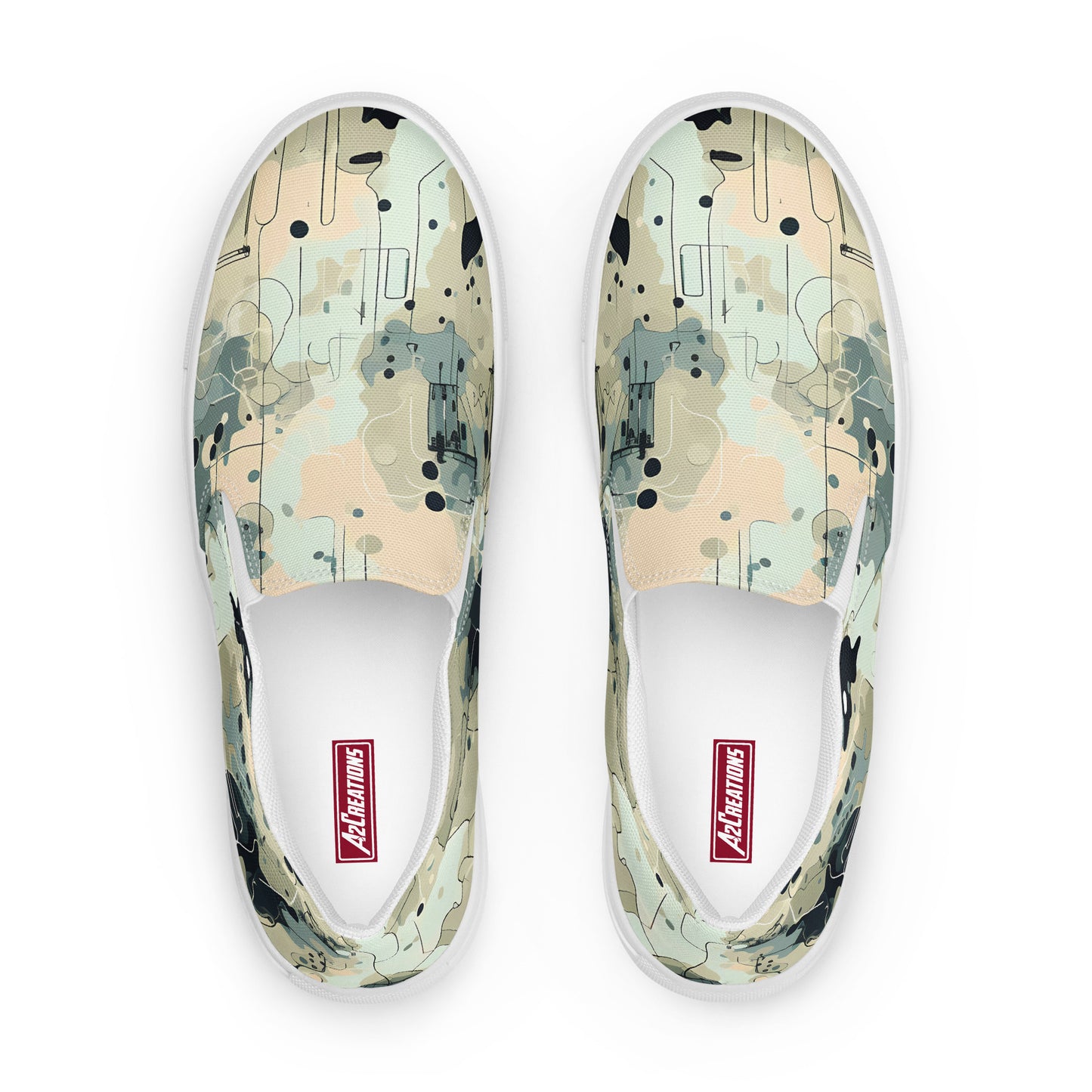 Men’s Urban Camouflage slip-on canvas shoes