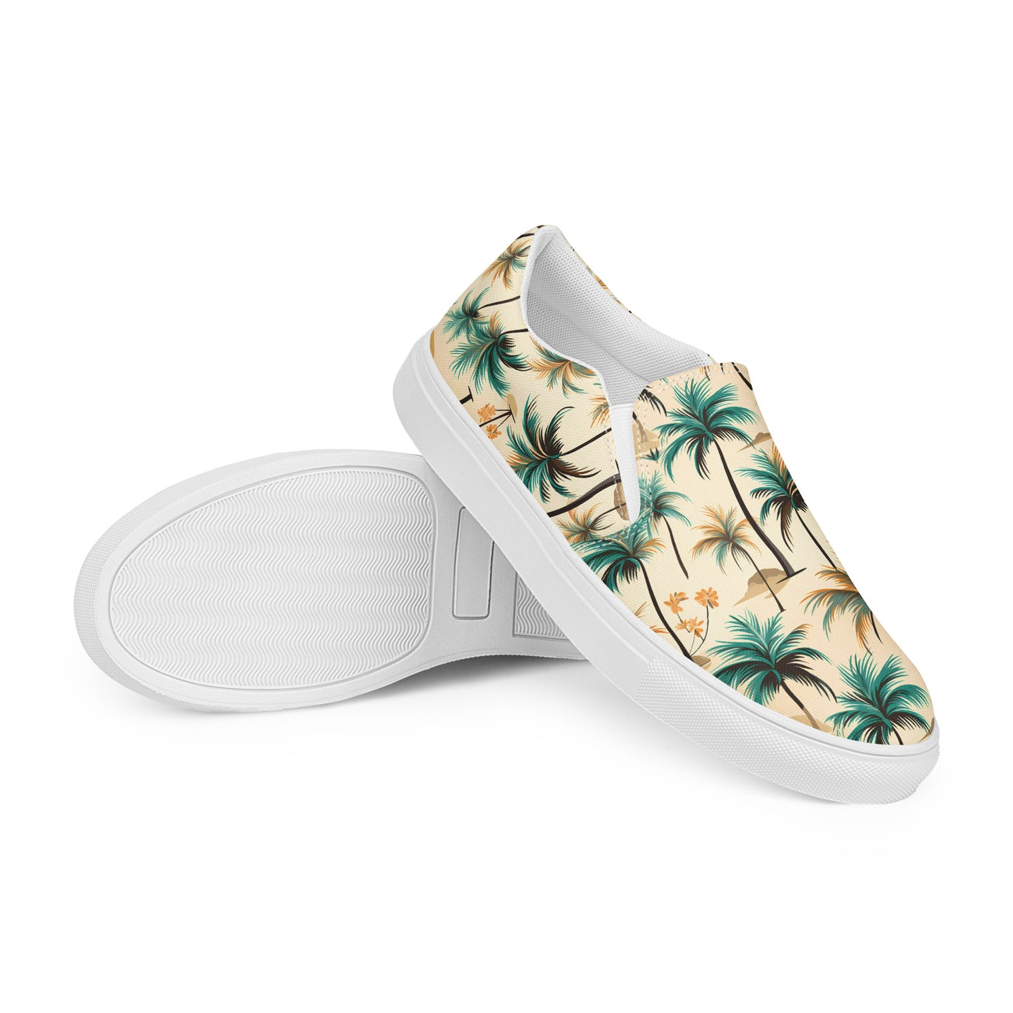 Men’s Palm Tree slip-on canvas shoes