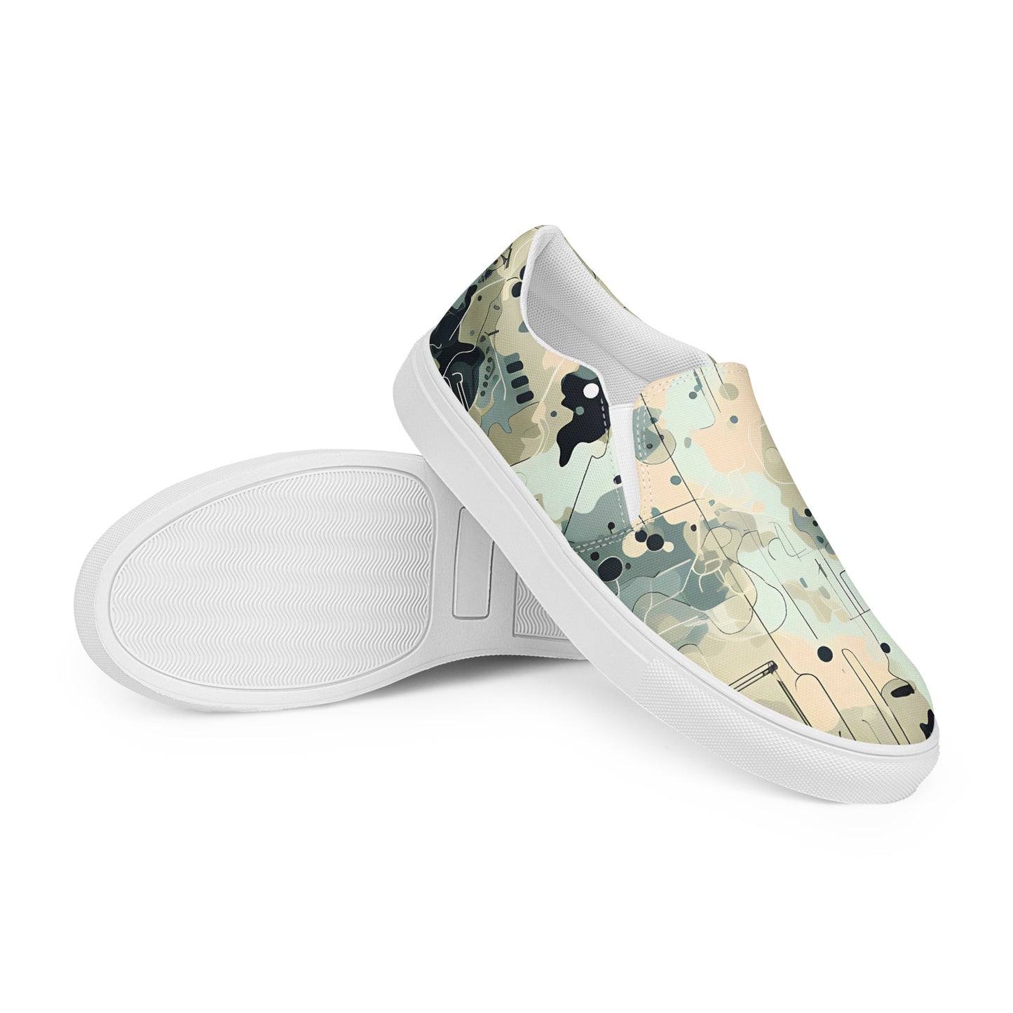 Men’s Urban Camouflage slip-on canvas shoes