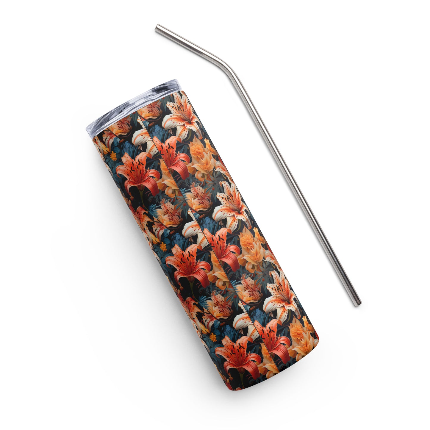 Tiger Lily Stainless steel tumbler