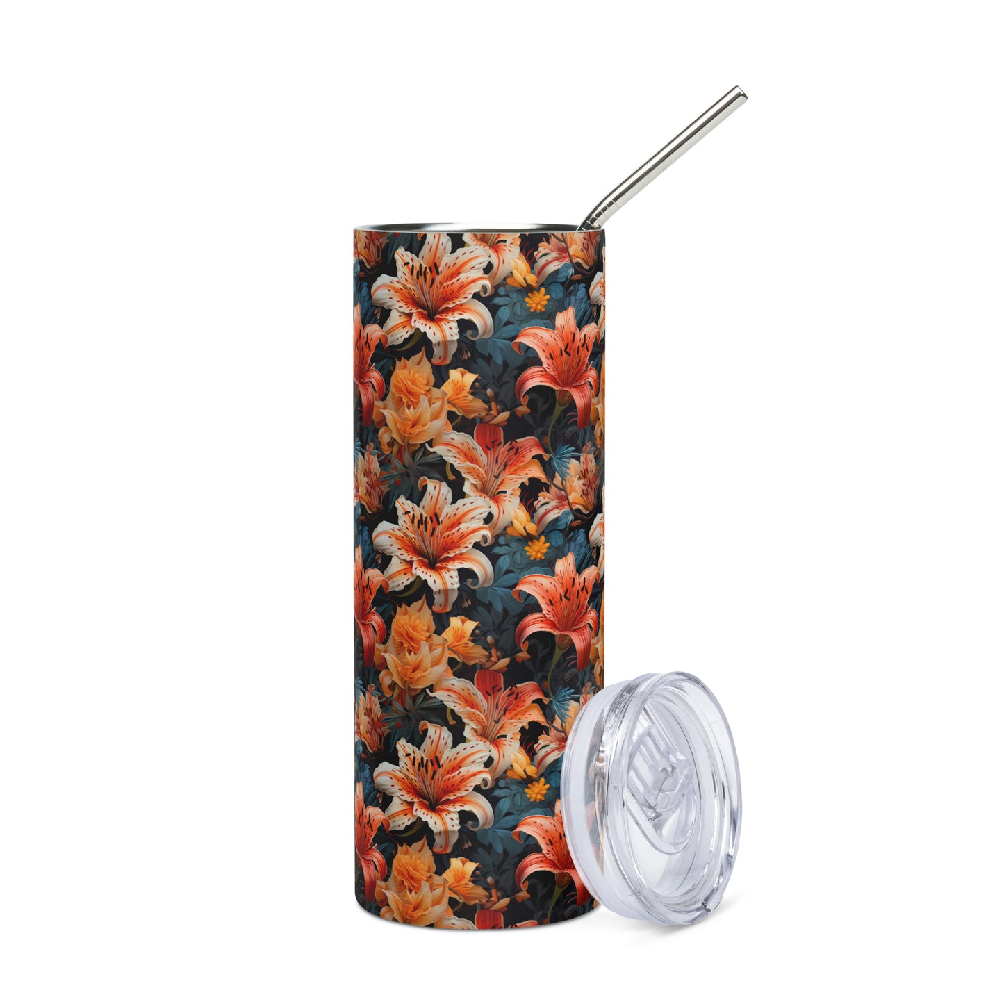 Tiger Lily Stainless steel tumbler