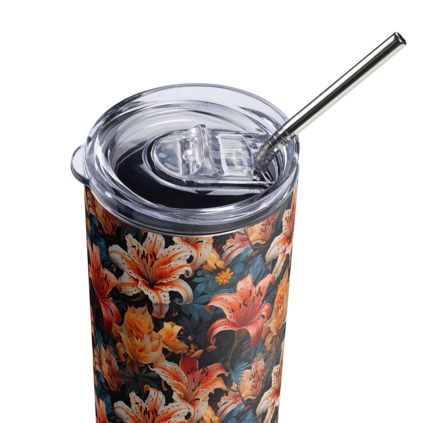 Tiger Lily Stainless steel tumbler